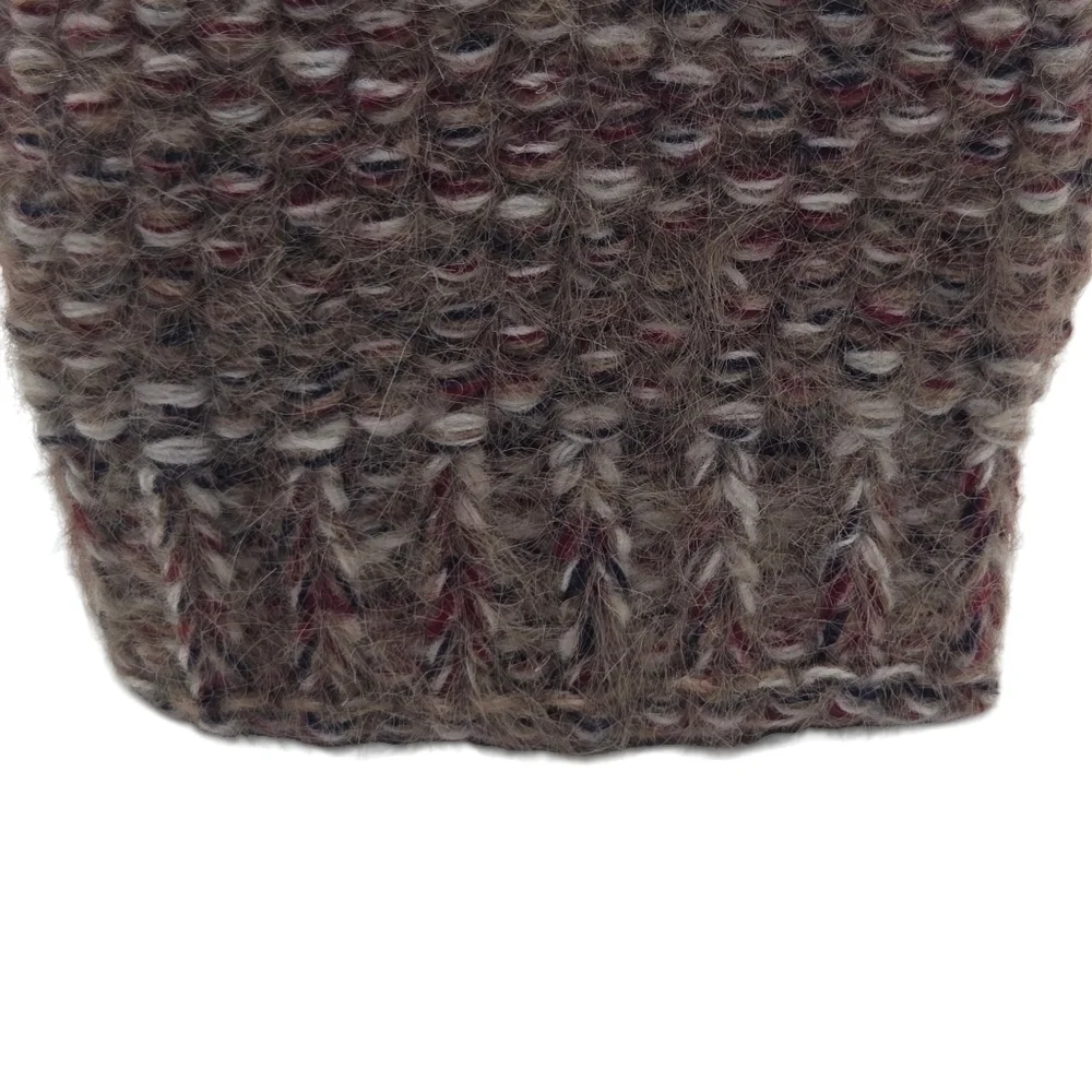 Ruggine Womens Premium Wool Brown Fingerless Gloves One Size